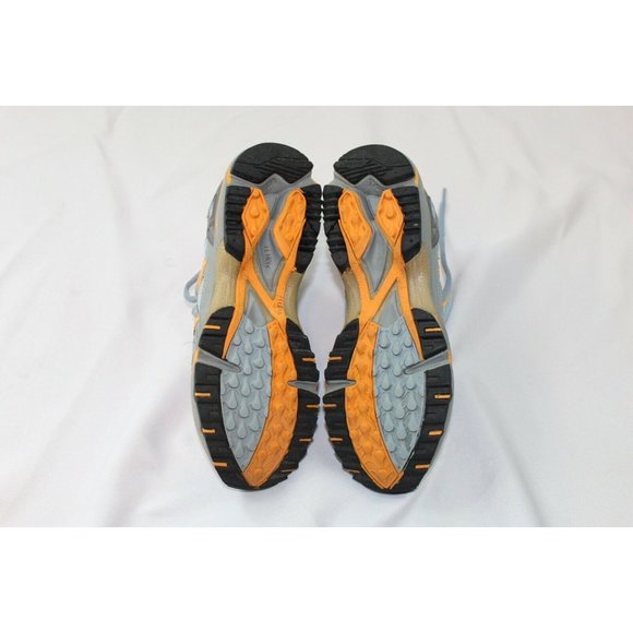 Asics Gel Trail Attack 7 gray orange Running Shoes T161N - Women's Size 7.5 - Picture 6 of 7